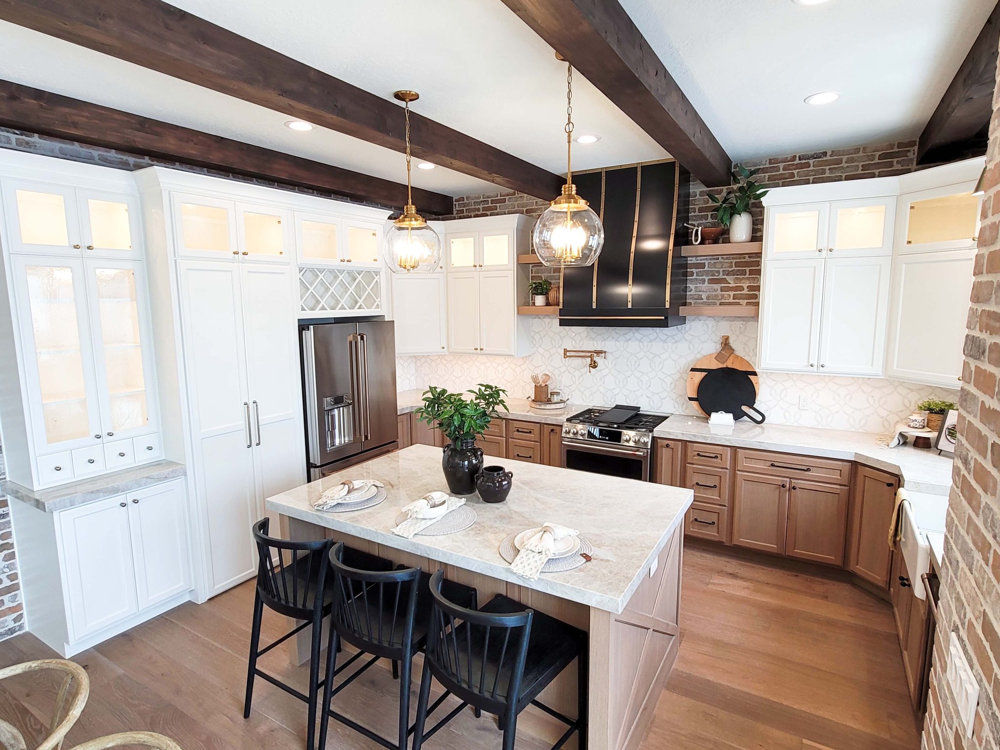 European Restraint With Modern Luxury Kitchen Remodel by Cutting Edge Stone and Granite LLC project photo